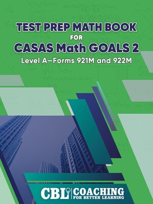 cover image of Test Prep Math Book  for  CASAS Math GOALS 2  Level A-Forms 921M and 922M